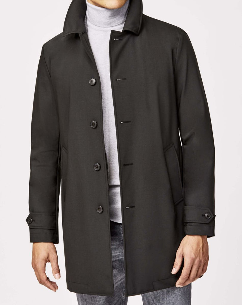 Olmetex Deep Dark Green Stretch Bonded Water-Repellent Tech Wool