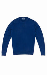 Neapolitan blue extra fine merino Made to measure Knitwear