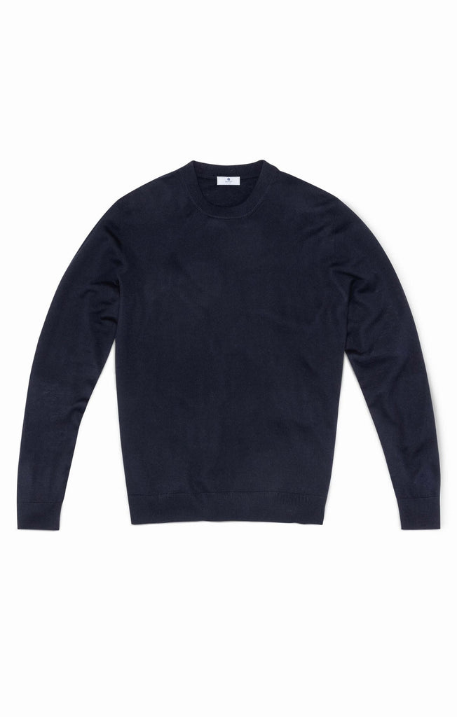 navy blue extra fine merino Made to measure Knitwear