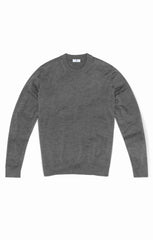 mid grey mélange extra fine merino Made to measure Knitwear