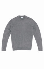 storm grey mélange extra fine merino Made to measure Knitwear