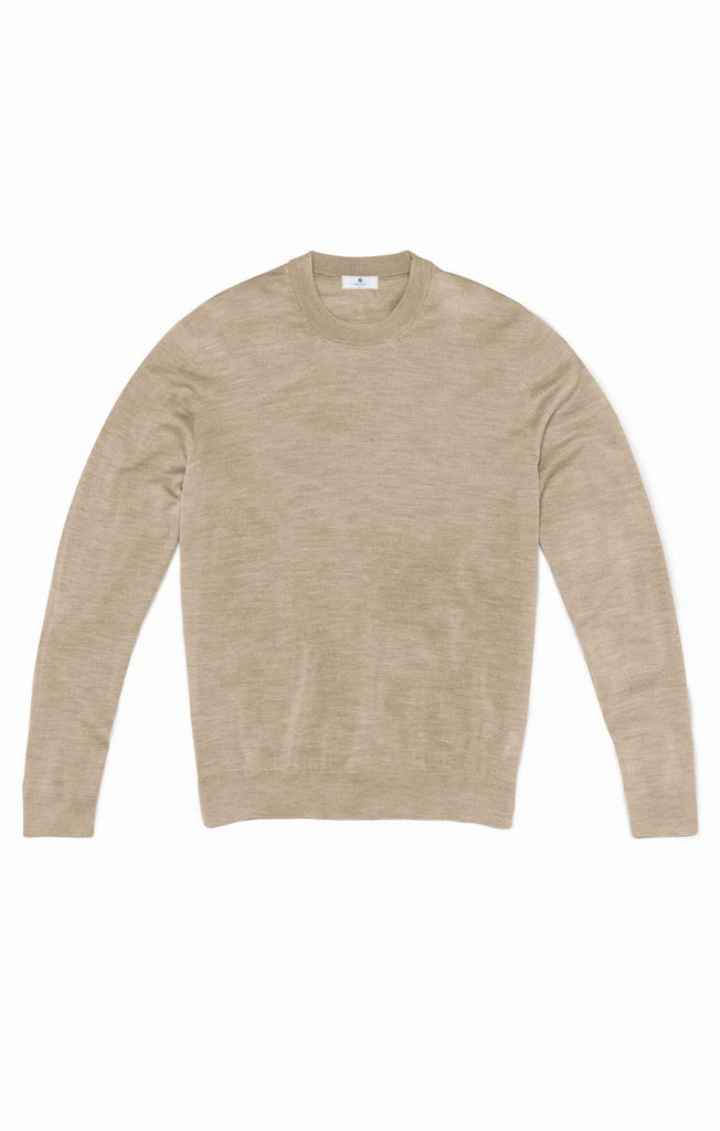 sand mélange extra fine merino Made to measure Knitwear