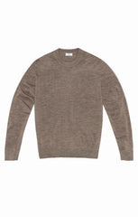 taupe mélange extra fine merino Made to measure Knitwear