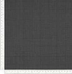 Super 150s Pure Native Australian Merino Wool Dark Grey Glencheck & Windopane