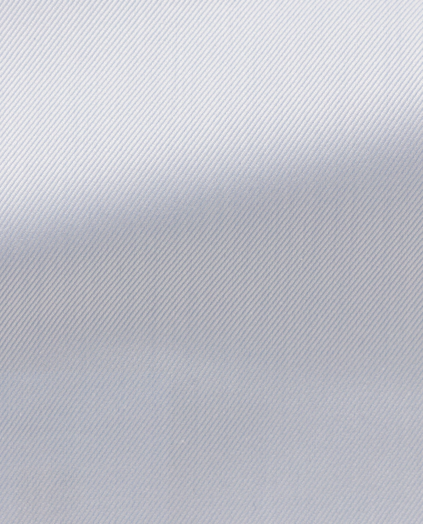 Thomas Mason Light Blue Two Ply Sea Island Cotton Dobby Twill