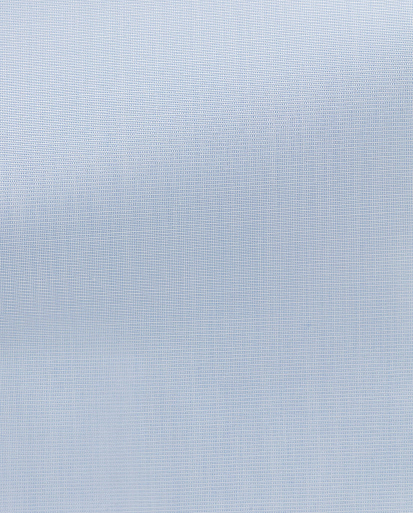 Albini Light Blue Poplin Fil-à-Fil 365 Easy Care Fine Cotton