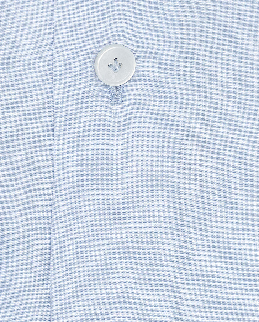 Albini Light Blue Poplin Fil-à-Fil 365 Easy Care Fine Cotton