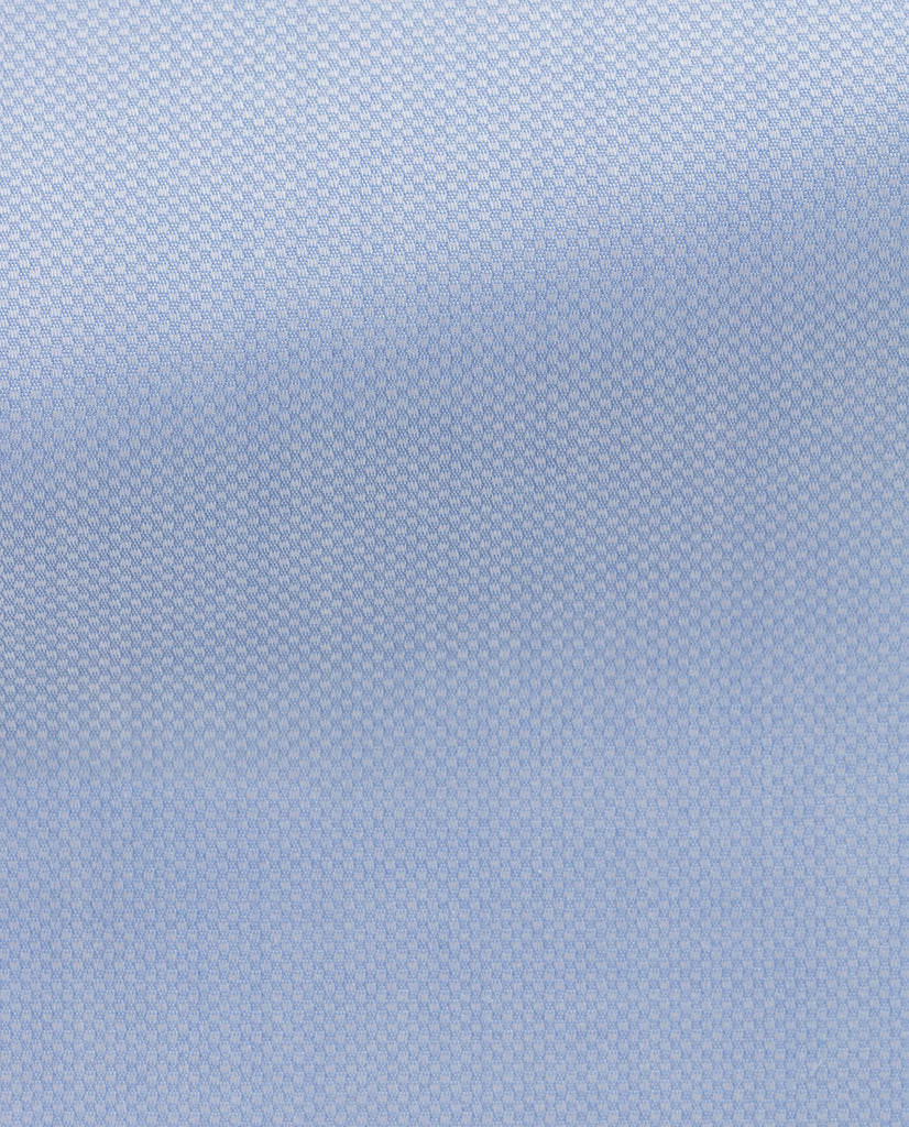 Albini Light Blue Dobby 365 Easy Care Fine Cotton