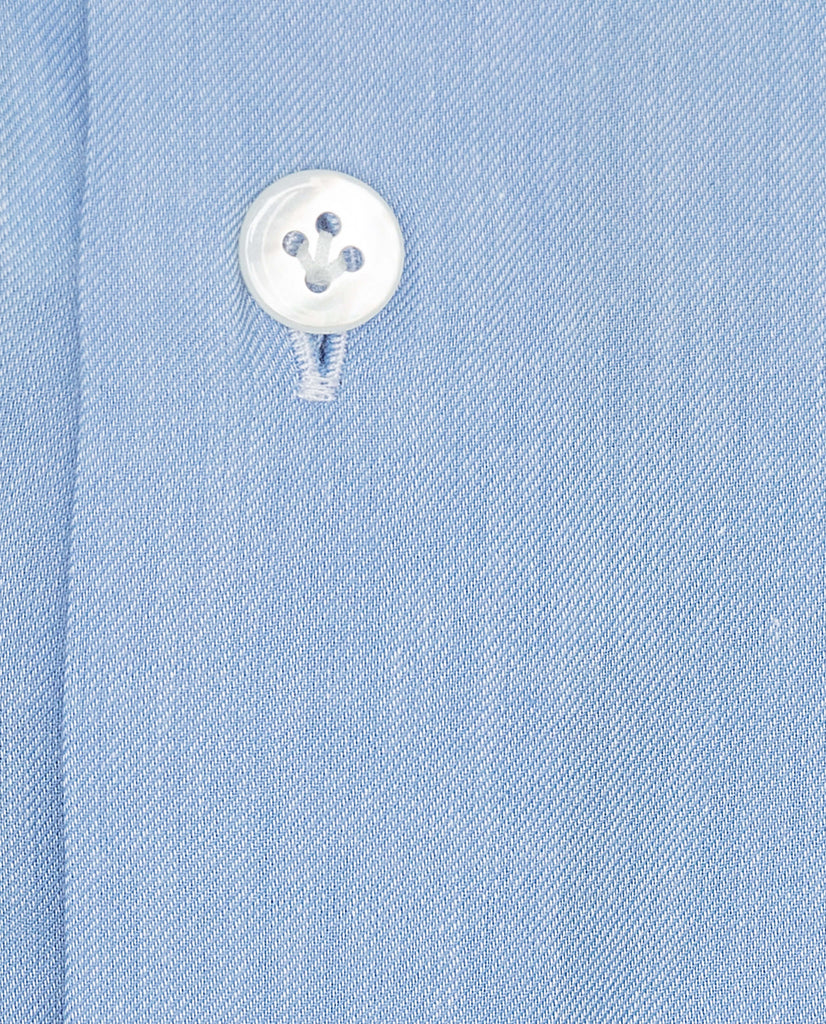 Canclini Light Blue Flannel Fine Twill Organic Cotton Natural Stretch Easy Care