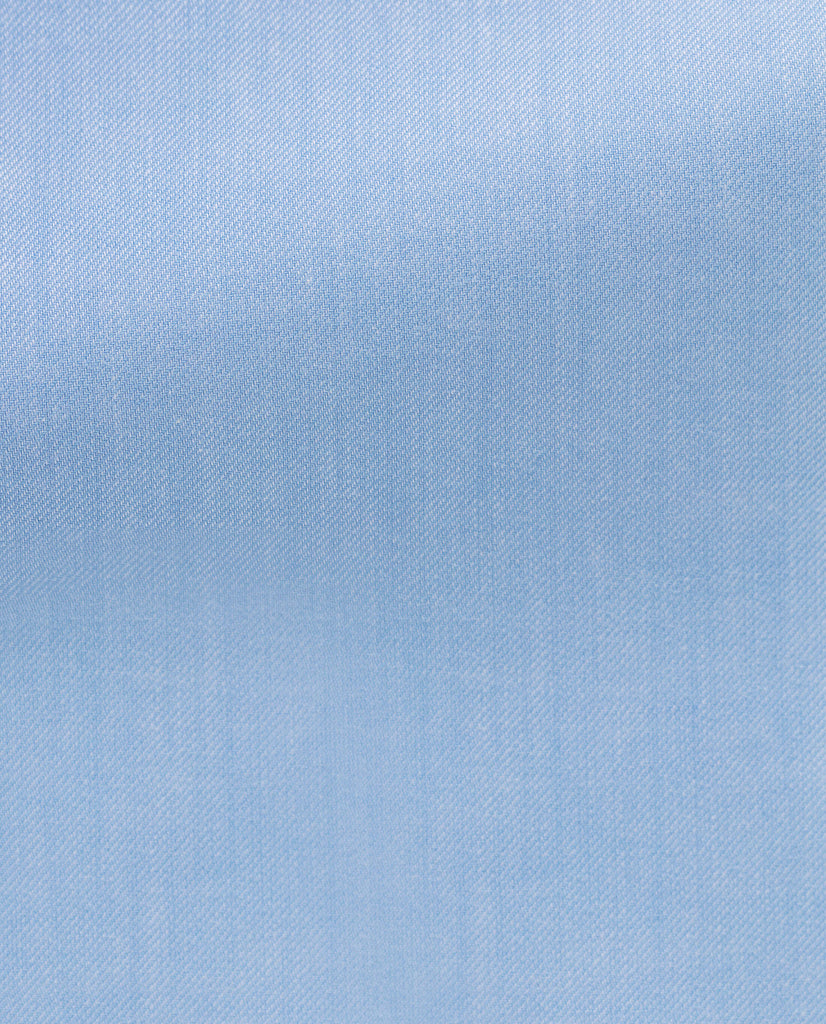 Canclini Light Blue Flannel Fine Twill Organic Cotton Natural Stretch Easy Care