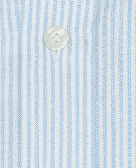 Albini Light Blue Stripe Cotton Oxford Informal