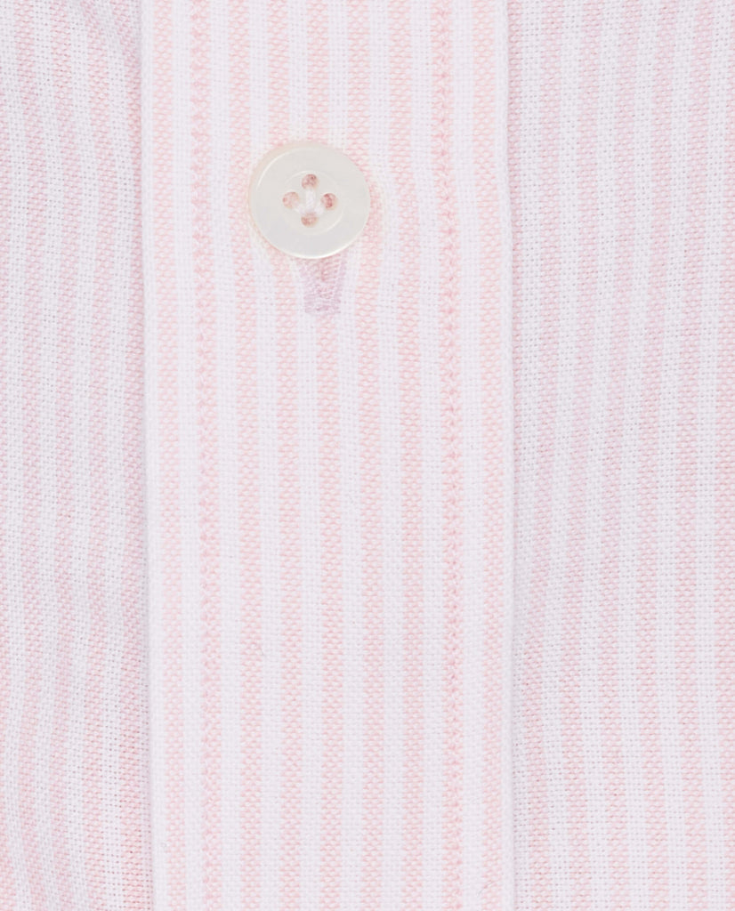 Somelos Light Pink Stripe Cotton Oxford Informal