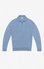 Filartex Light Denim Blue Cotton & Cashmere Knit