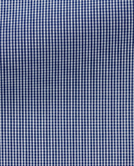 Albini Navy Blue Gingham Cotton 365 Easy Care Cotton
