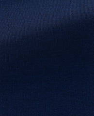 Albini Navy Blue Stretch Fine Twill 365 Easy Care Cotton