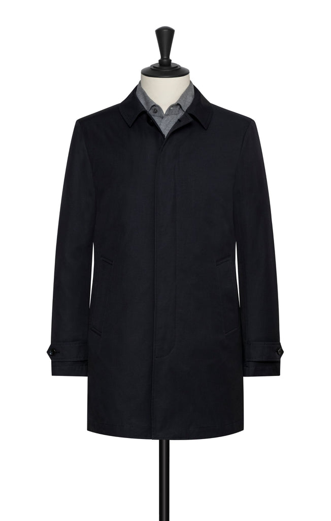 midnight blue cotton blend windbreaker Inspiration