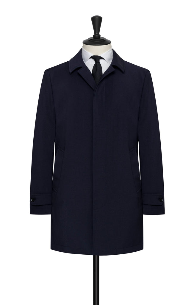 midnight blue stretch wool blend Inspiration