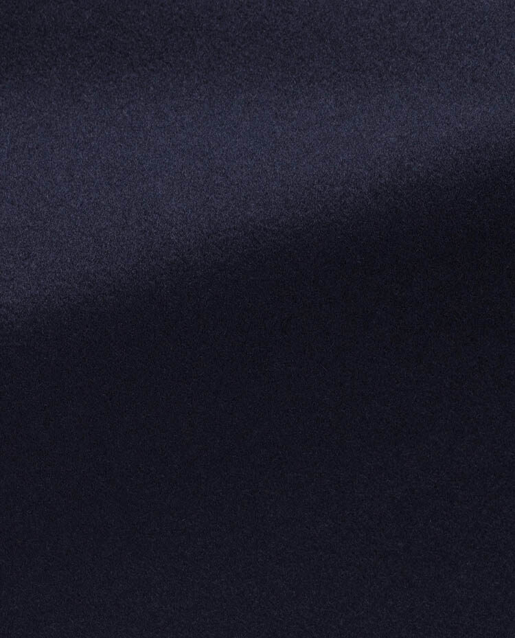 Loro Piana RAIN SYSTEM Navy Blue Pure Fine Wool Brushed Twill