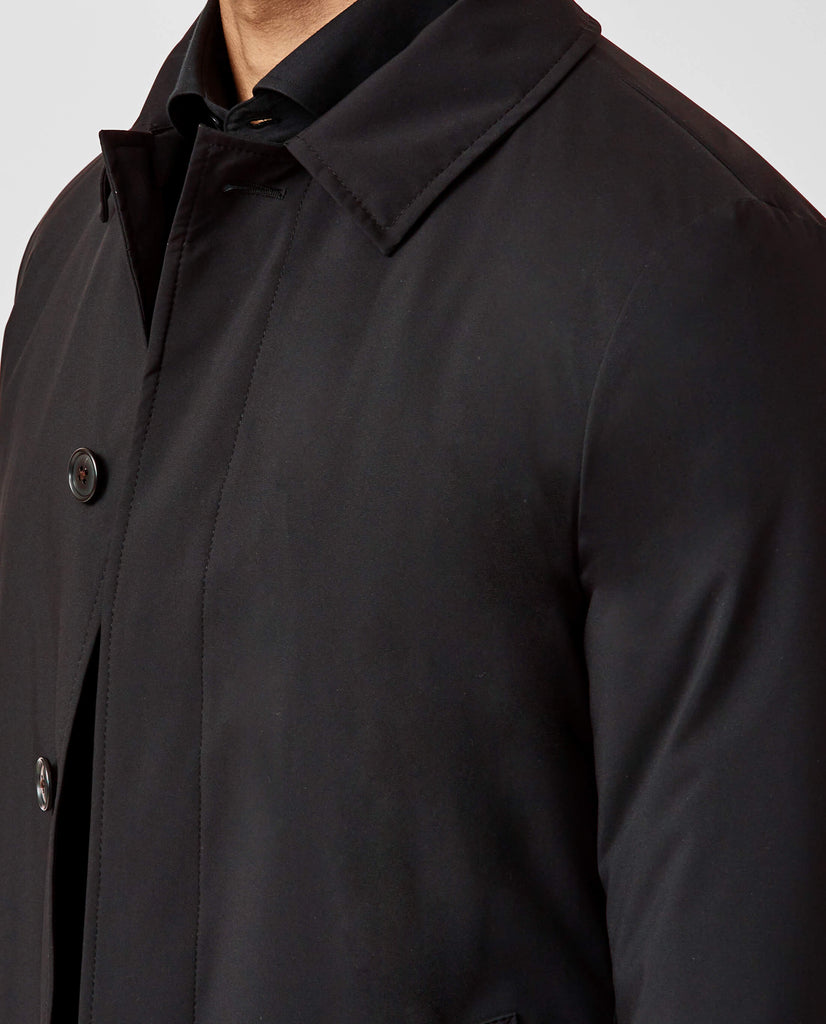 Olmetex Black Lightweight Bonded Water-Repellent Technical Windbreaker