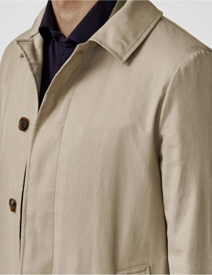 Olmetex Taupe Lightweight Bonded Water-Repellent Technical Windbreaker