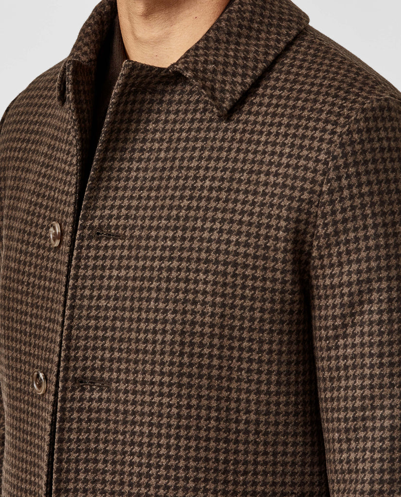 CB Stile Caramel Wool Blend Houndstooth Micro Design