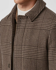 Drago Mixed Brown Wool & Cashmere with Glencheck