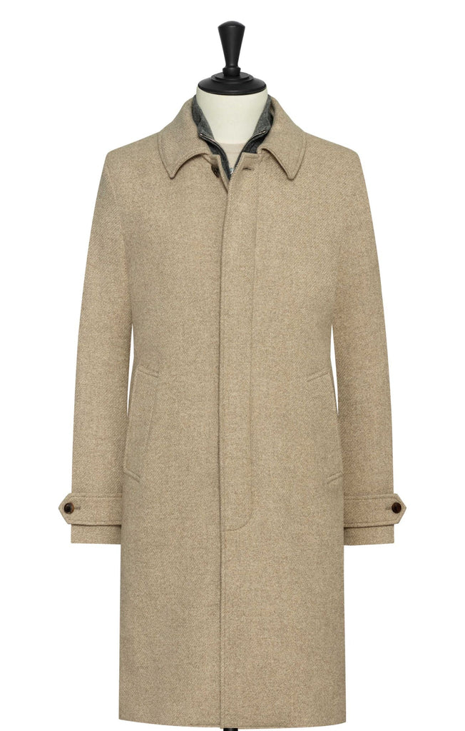Drago Sand Mélange Wool Cashmere Twill Inspiration