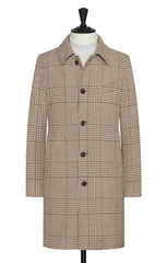 Drago Beige Wool Cashmere With Tan Glencheck Inspiration