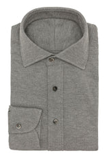 Knit Mid Grey Melange Piqué