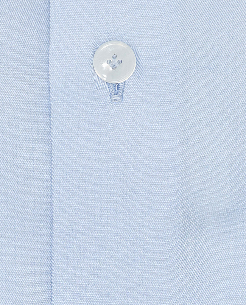 Thomas Mason Powder Blue Fine Twill Easy Care Two Ply Sea Island Luxury Cotton