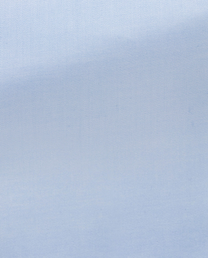 Thomas Mason Powder Blue Fine Twill Easy Care Two Ply Sea Island Luxury Cotton