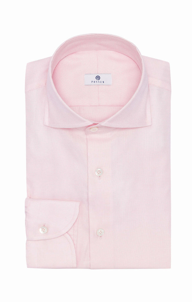 Albini Light Pink Royal Oxford 365 Easy Care Fine Cotton