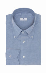 blue stretch cotton Oxford Inspiration