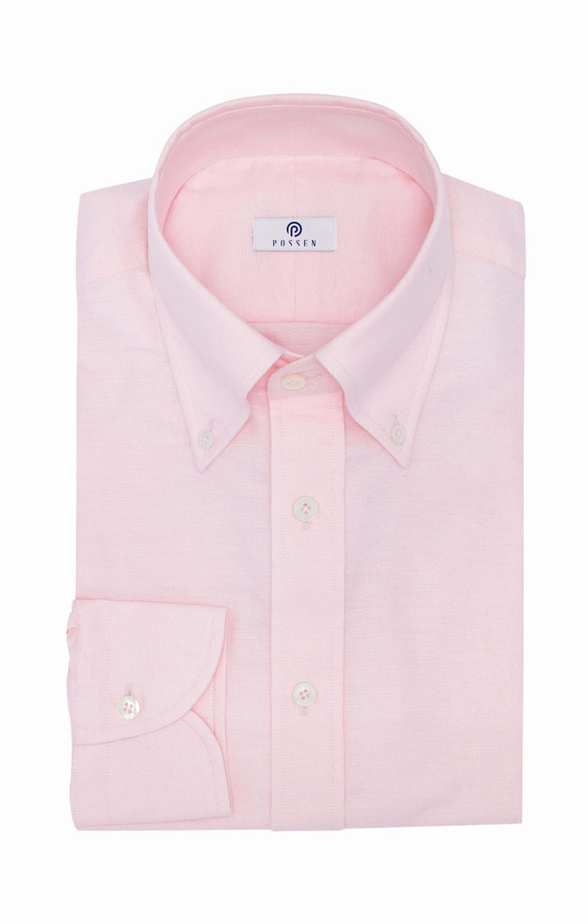 Somelos Light Pink Cotton Oxford Stretch Informal