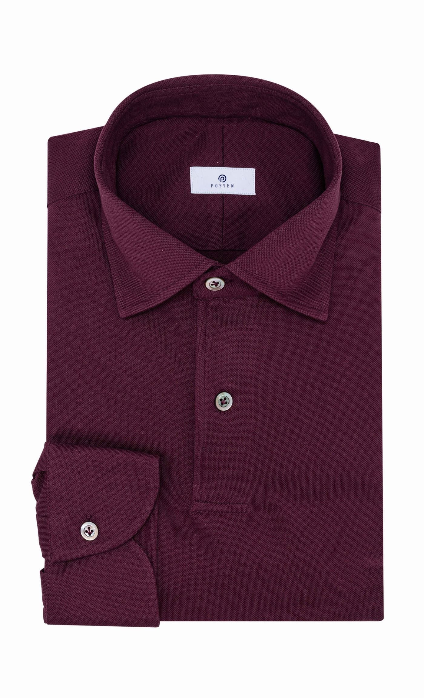 Burgundy Piqué Knit