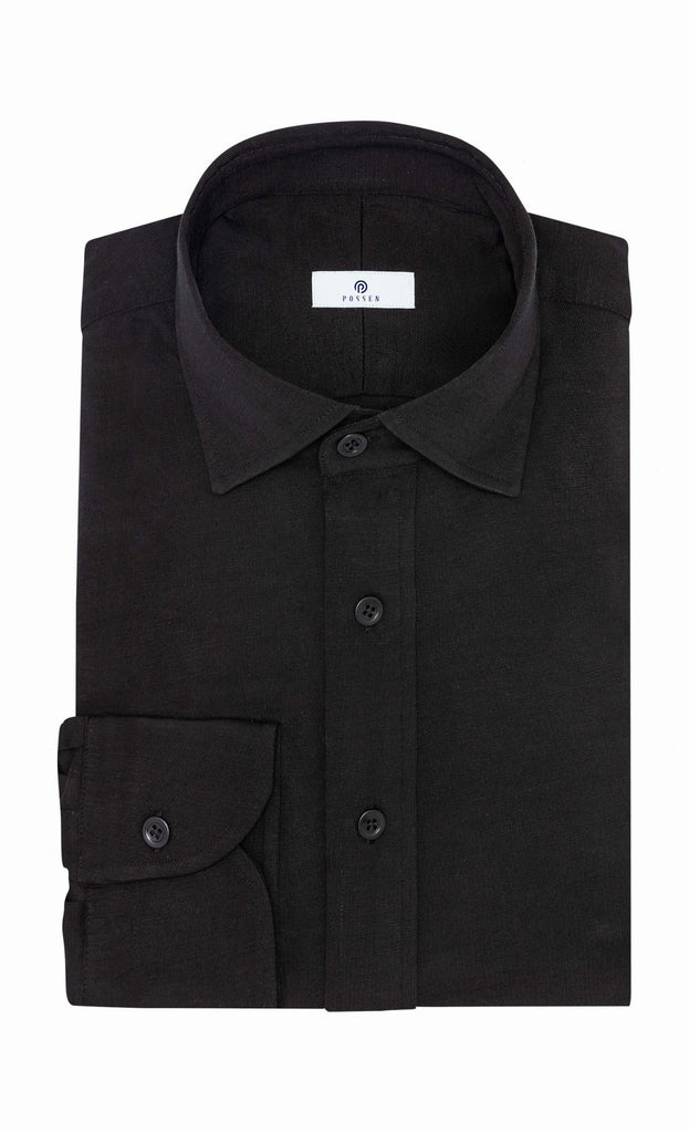 Reda Black S120 Fine Pure Wool Jersey