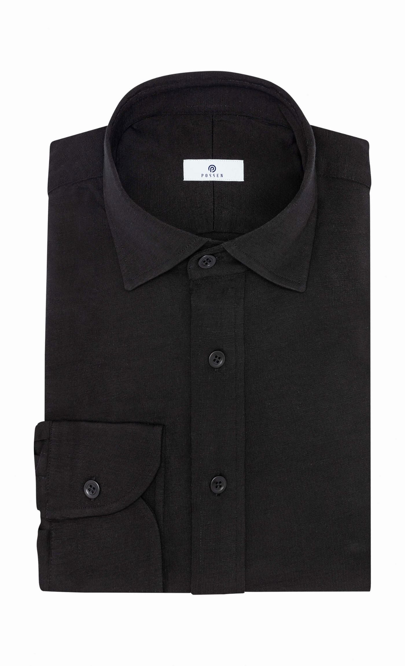 Black S120 Wool Jersey