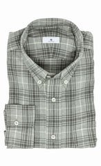 light grey cotton flannel with off white steel grey check Inspiration