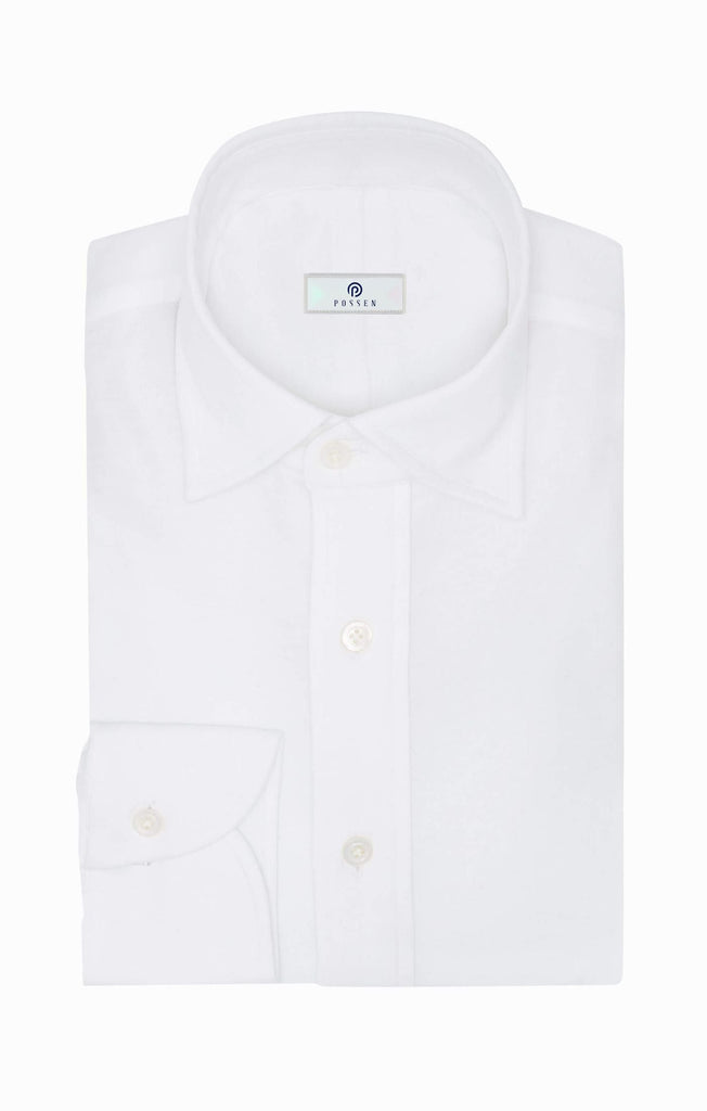 White Cotton Interlock Knit