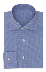 white cotton with dark blue gingham check Inspiration