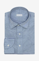 Sky Blue Mélange Cotton Jersey Inspiration