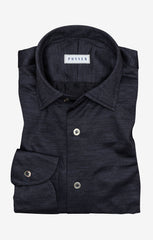 Navy Wool Lyocell Piqué Knit Inspiration