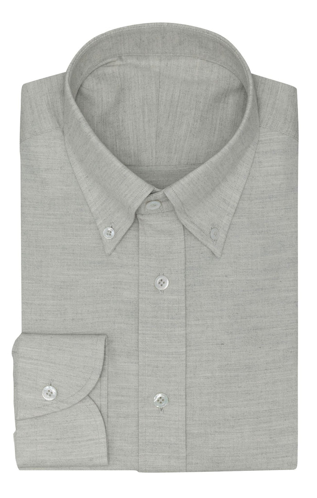 Light Grey Chambray Cotton Flannel