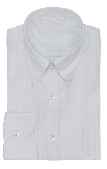 White Light Grey Cotton Twill With Subtle Check Inspiration