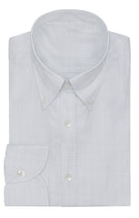 White Light Grey Cotton Twill With Subtle Check Inspiration