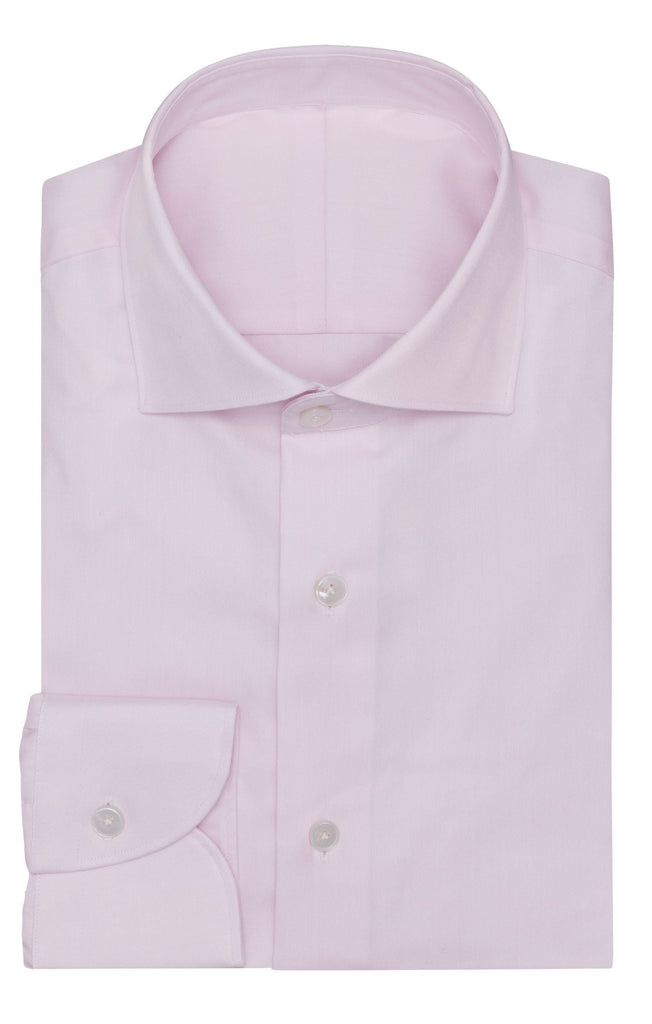 Thomas Mason Journey Light Pink Two Ply Egyptian Cotton Fine Pinpoint