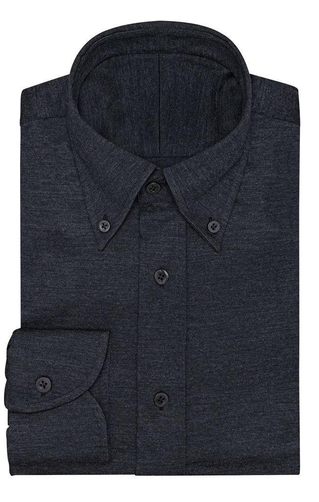 Anthracite S120 Wool Jersey