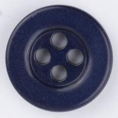 Button 28 Galalith Mid Blue
