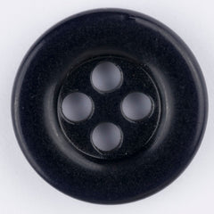 Button 27 Galalith Midnight Blue