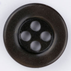 Button 32 Galalith Dark Brown